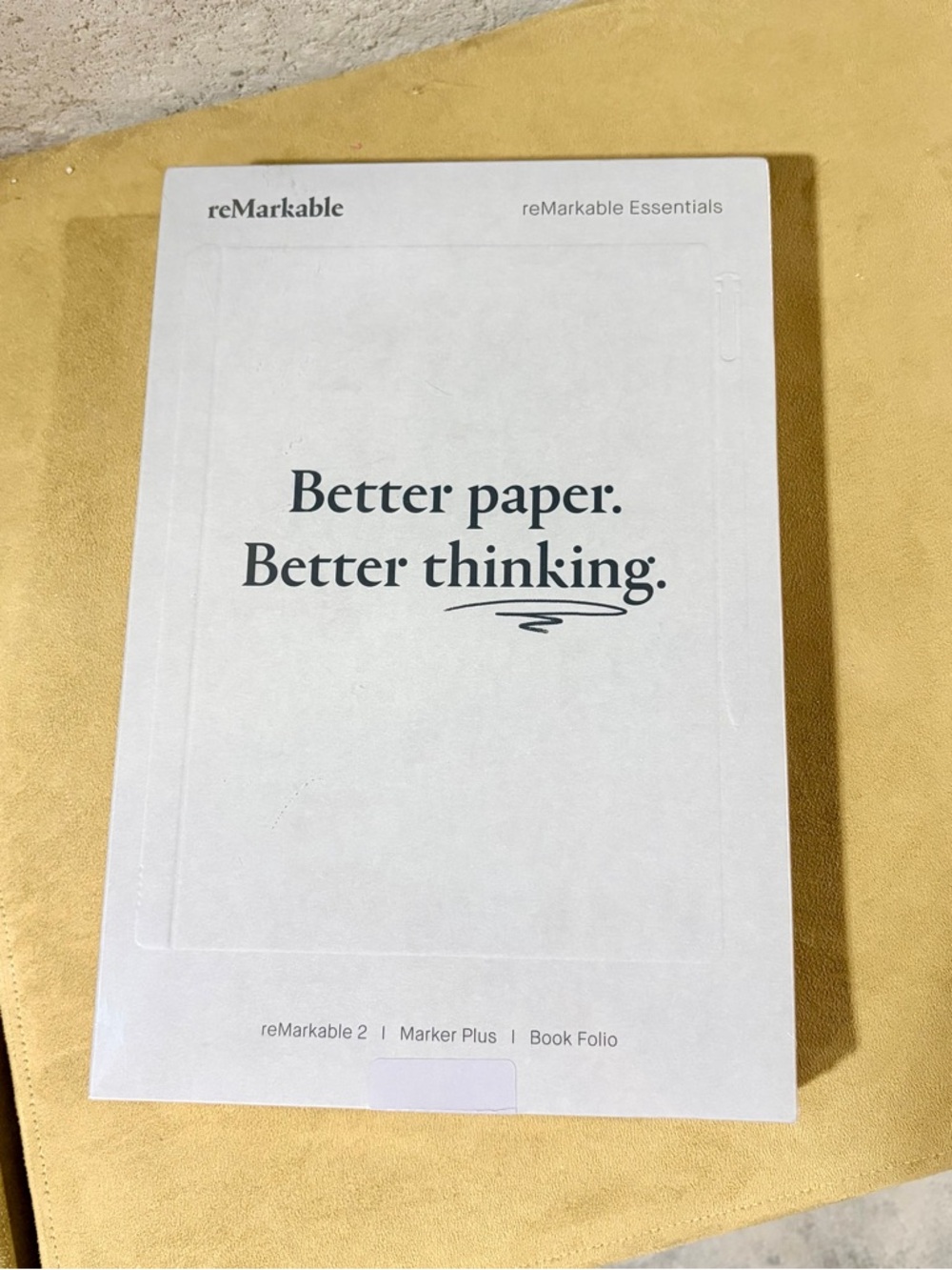 reMarkable 2 Essentials note-taking tablet, book folio and marker plus included